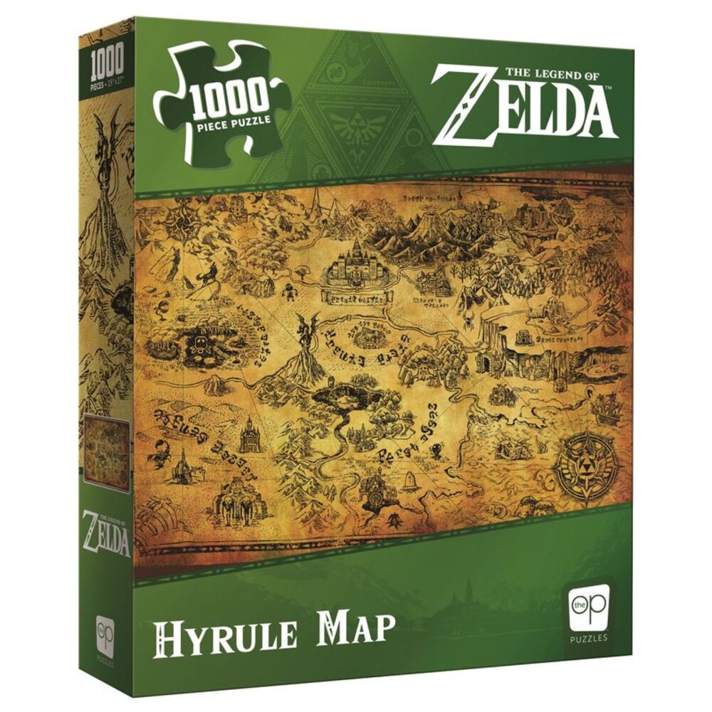 The Legend of Zelda “Hyrule Map” Jigsaw Puzzle, 1000-Pieces